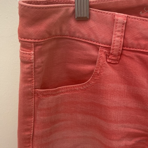 American Eagle Women’s Coral Jeggings Size 6 - Picture 3 of 8